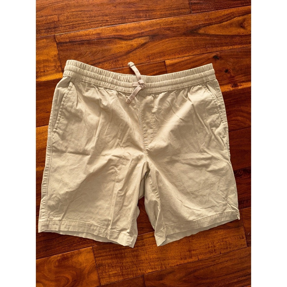 Sonoma Goods For Life Mens Khaki Flat Front Stretch Casual Shorts Size M NEW